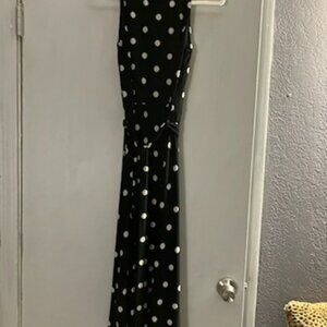 Ralph Lauren Midi Black/White polka dot dress